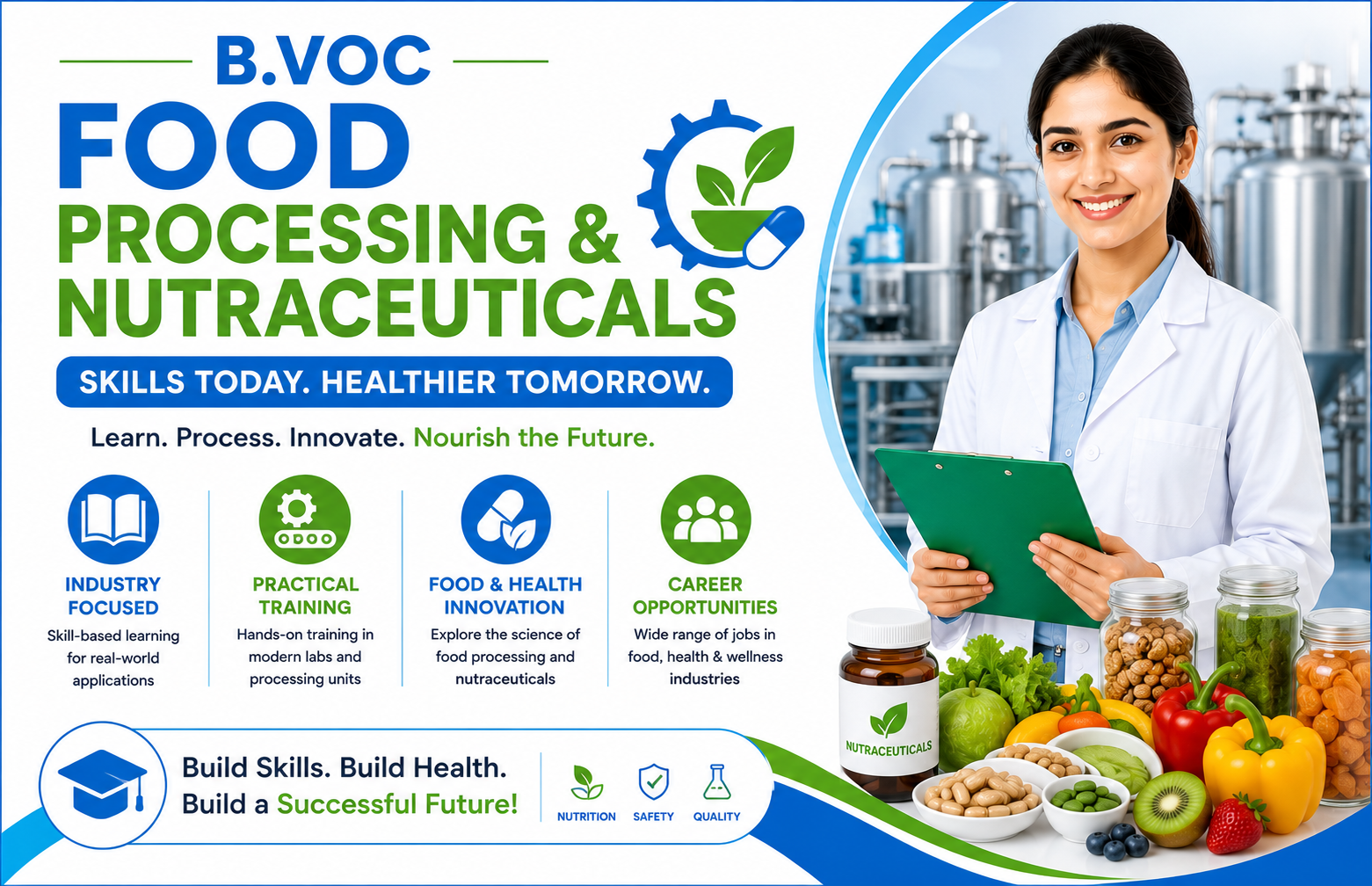 B.VOC FOOD PROCESSING & NUTRACEUTICALS